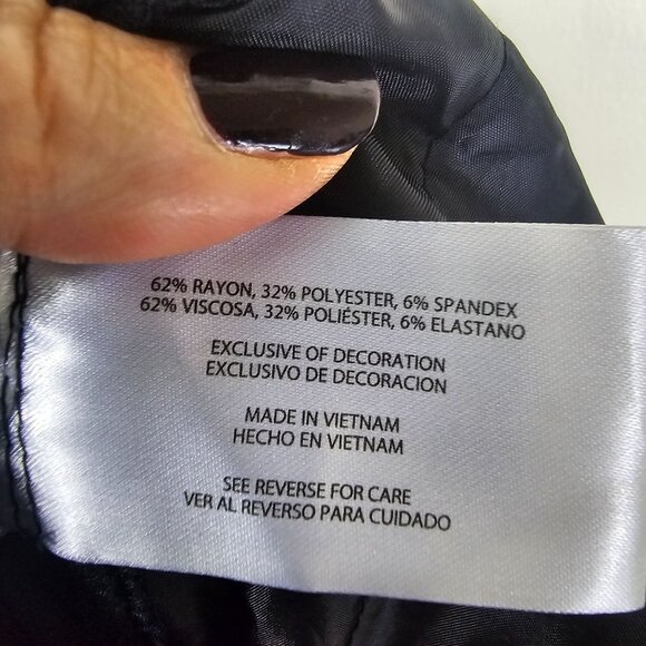 Banana Republic Womens Black Pull-On Ankle Pant Sz 12 Stretch‎ Waist Office - Picture 9 of 12